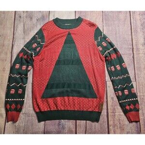 Tipsy Elves Ugly Christmas Sweater Beer Pong Size Large
